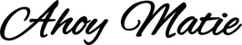 Produktbeispiel Schriftzug - Ahoy Matie