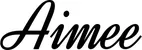 Produktbeispiel Schriftzug - Aimee