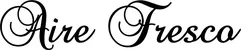 Produktbeispiel Schriftzug - Aire Fresco