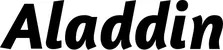 Produktbeispiel Schriftzug - Aladdin