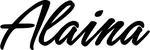 Produktbeispiel Schriftzug - Alaina