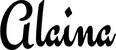 Produktbeispiel Schriftzug - Alaina