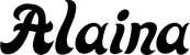 Produktbeispiel Schriftzug - Alaina