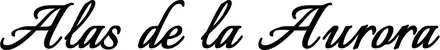 Produktbeispiel Schriftzug - Alas de la Aurora