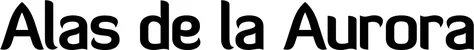 Produktbeispiel Schriftzug - Alas de la Aurora