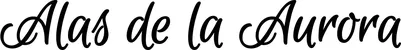 Produktbeispiel Schriftzug - Alas de la Aurora