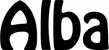 Produktbeispiel Schriftzug - Alba