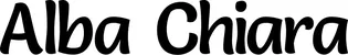 Produktbeispiel Schriftzug - Alba Chiara