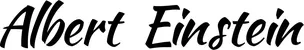 Produktbeispiel Schriftzug - Albert Einstein