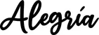 Produktbeispiel Schriftzug - Alegría