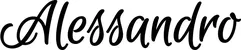 Produktbeispiel Schriftzug - Alessandro