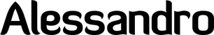 Produktbeispiel Schriftzug - Alessandro
