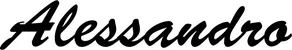 Produktbeispiel Schriftzug - Alessandro