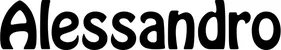 Produktbeispiel Schriftzug - Alessandro