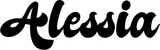Produktbeispiel Schriftzug - Alessia