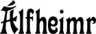 Produktbeispiel Schriftzug - Álfheimr