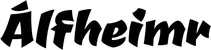 Produktbeispiel Schriftzug - Álfheimr