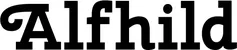 Produktbeispiel Schriftzug - Alfhild