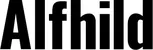 Produktbeispiel Schriftzug - Alfhild