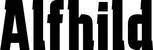 Produktbeispiel Schriftzug - Alfhild