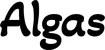 Produktbeispiel Schriftzug - Algas