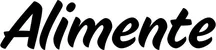 Produktbeispiel Schriftzug - Alimente