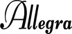 Produktbeispiel Schriftzug - Allegra