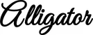 Produktbeispiel Schriftzug - Alligator