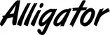 Produktbeispiel Schriftzug - Alligator