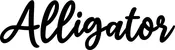 Produktbeispiel Schriftzug - Alligator