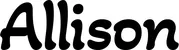 Produktbeispiel Schriftzug - Allison