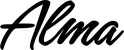 Produktbeispiel Schriftzug - Alma