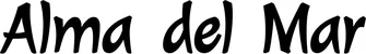 Produktbeispiel Schriftzug - Alma del Mar