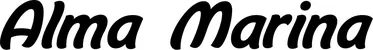 Produktbeispiel Schriftzug - Alma Marina