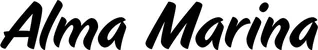 Produktbeispiel Schriftzug - Alma Marina