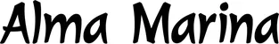 Produktbeispiel Schriftzug - Alma Marina