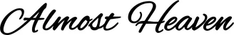 Produktbeispiel Schriftzug - Almost Heaven