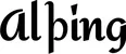 Produktbeispiel Schriftzug - Alþing