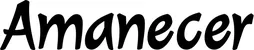 Produktbeispiel Schriftzug - Amanecer
