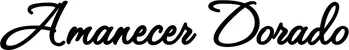 Produktbeispiel Schriftzug - Amanecer Dorado