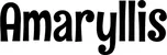 Produktbeispiel Schriftzug - Amaryllis