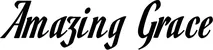 Produktbeispiel Schriftzug - Amazing Grace