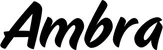 Produktbeispiel Schriftzug - Ambra