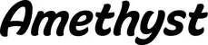 Produktbeispiel Schriftzug - Amethyst