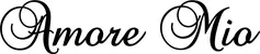 Produktbeispiel Schriftzug - Amore Mio