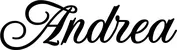 Produktbeispiel Schriftzug - Andrea