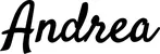 Produktbeispiel Schriftzug - Andrea