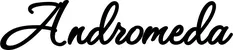 Produktbeispiel Schriftzug - Andromeda