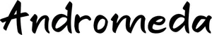 Produktbeispiel Schriftzug - Andromeda
