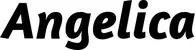 Produktbeispiel Schriftzug - Angelica